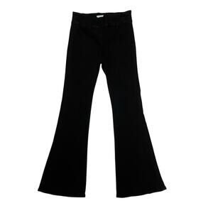 Frame Womens The Jet Set Flare Black Stretch Pull on Pants Size 2